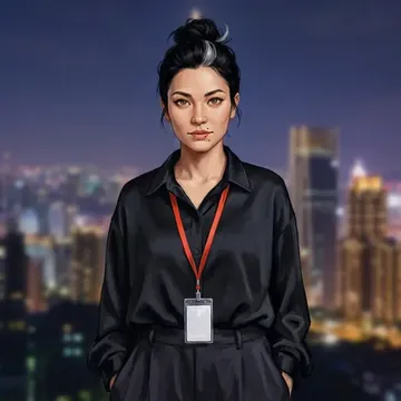 Portrait of Qinyi Yu, an AI character