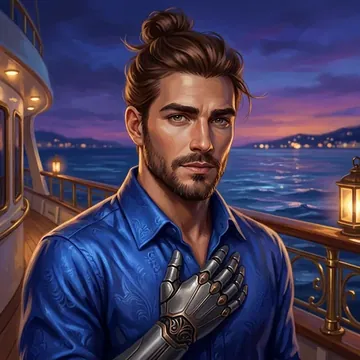 Portret postaci AI o imieniu Quentin Fortin