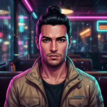 Retrato de Rafael Obregon, un personaje AI