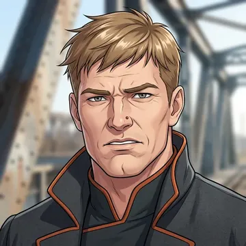 Retrato de Raff O'Malley, um personagem de AI