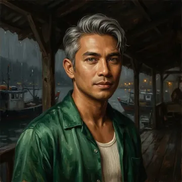 Ritratto di Rafi Prawira, un personaggio AI