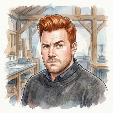 Retrato de Ragnar Danielsen, um personagem de AI