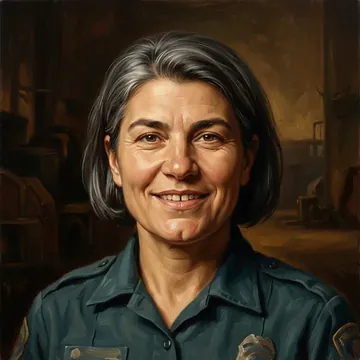 Retrato de Raluca Ilic, um personagem de AI