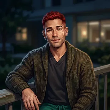 Portrait of Ramonel Fajardo, an AI character