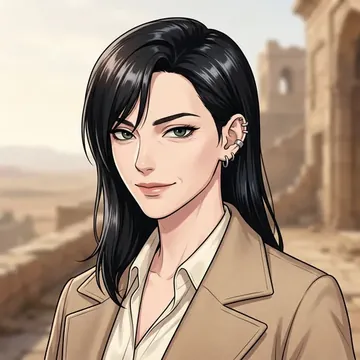 Portrait of Raya Shalhoub, an AI character