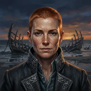 Portrait of Reed Mistvale, an AI character