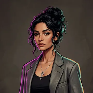 Regina Olmedo का पोर्ट्रेट, एक AI कैरेक्टर