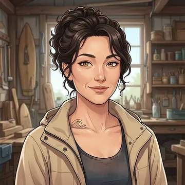 Portrait of Rei Fukumoto, an AI character