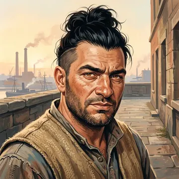 Portrait of Relu Dimitrov, an AI character