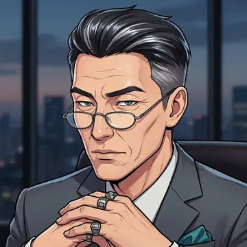 Retrato de Renbo Shen, um personagem de AI