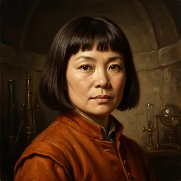 Portrait of Renxi Hyun-Ryo, an AI character