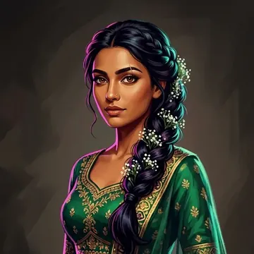 Rhea Vartak का पोर्ट्रेट, एक AI कैरेक्टर