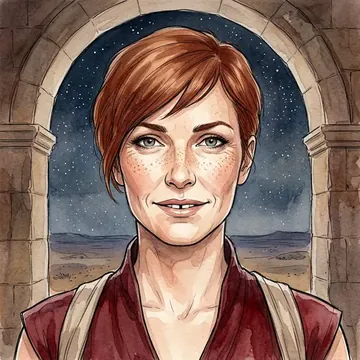 Portrait of Rima Bayatani, an AI character