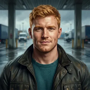 Portrait of Riordan Nisbet, an AI character