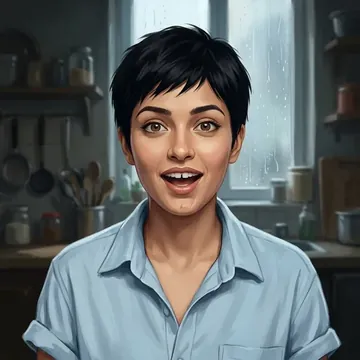 Portrait of Riya Natt, an AI character