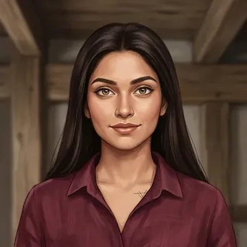 Portrait of Roopa Balakrishnan, an AI character