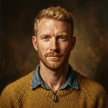 Bir AI karakteri olan Rory Ahlgren portresi
