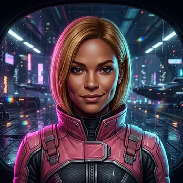 Portrait of Roxana Tadesse-Vale, an AI character