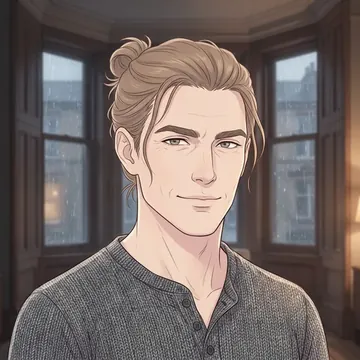 Portrait of Ruaridh Logan, an AI character