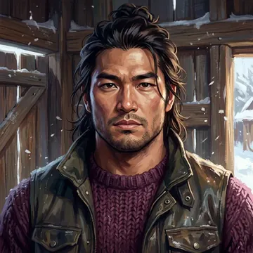 Portrait of Ryoma Hoshino, an AI character