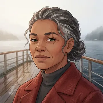 Porträt von Sabrina Mellor, einem AI-Charakter