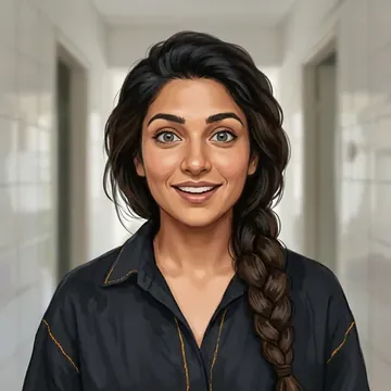 Porträt von Sadhana Katoch, einem AI-Charakter