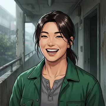 Portrait of Saeko Miyamoto, an AI character
