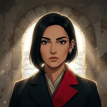 Porträt von Sahar Mirsani, einem AI-Charakter