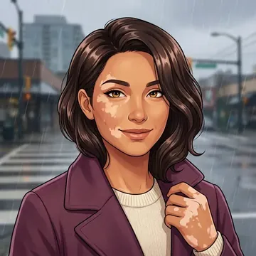 Portrait of Samia Azoulay, an AI character