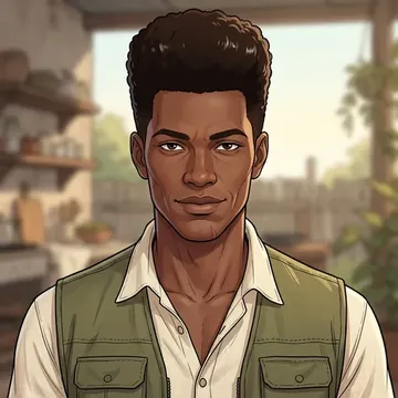 Portrait of Sanele Zondo, an AI character