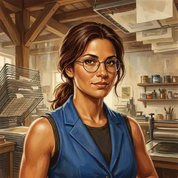 Portret postaci AI o imieniu Sarahi Portal