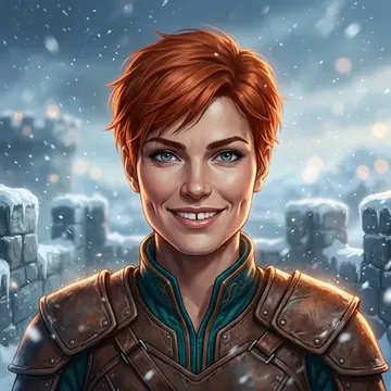 Portrait of Scipia De Silvis, an AI character