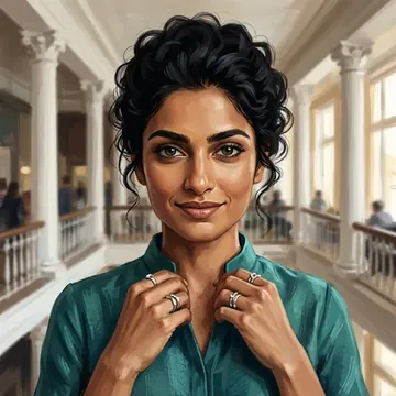 Portrait of Seema Menaria, an AI character