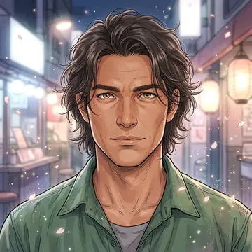 Retrato de Sei Miura, um personagem de AI