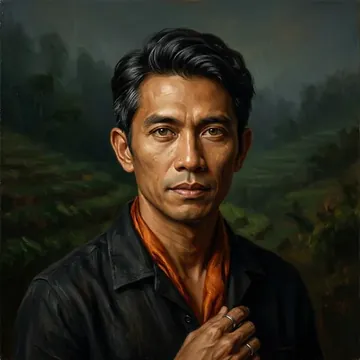 Retrato de Setiawan Hutapea, un personaje AI