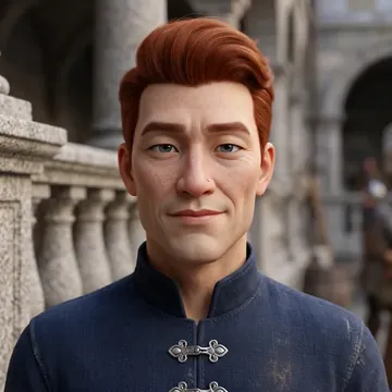 Portrait of Shenglan Hyun-Ryo, an AI character