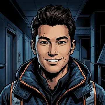 Portrait of Shinpei Akagi, an AI character