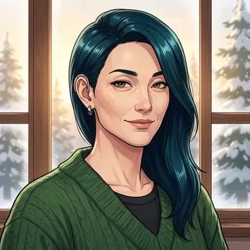 Portrait of Shiori Miyamoto, an AI character