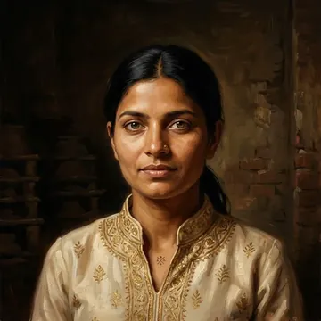 Portrait of Shivani Parekh, an AI character