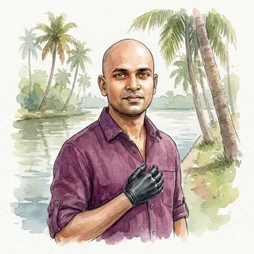 Porträt von Shreyas Gajula, einem AI-Charakter