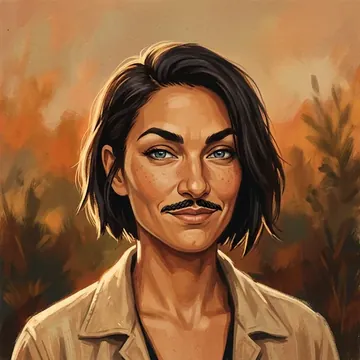 Portret postaci AI o imieniu Sina Tubuna