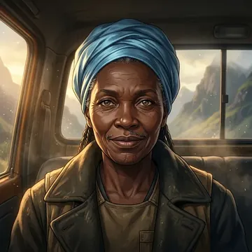 Portrait of Siphelele Katende, an AI character