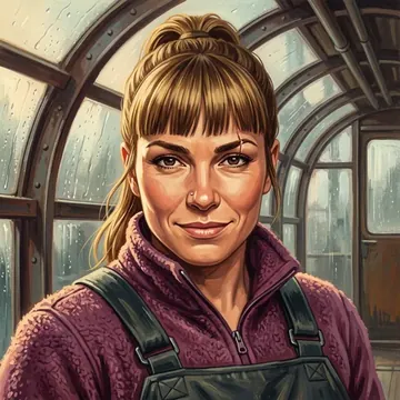 Portrait of Siranush Lomidze, an AI character
