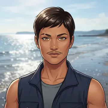 Portrait of Sireli Sefo, an AI character