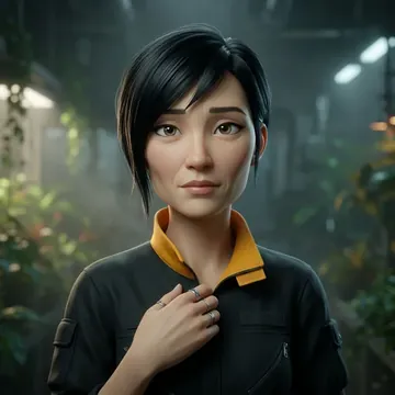Potret Sirona Barrow-Chen, karakter AI