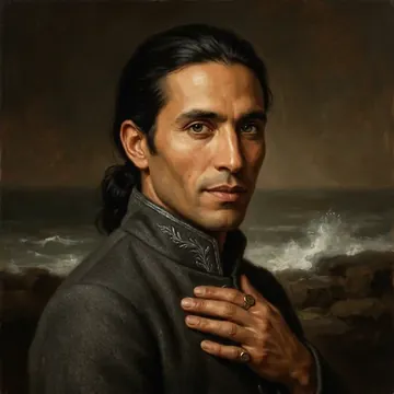 Portrait of Sliman Mezian, an AI character