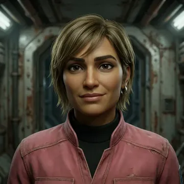 Portrait of Solana Jahan-Drake, an AI character
