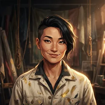 Retrato de Song Ra, un personaje AI