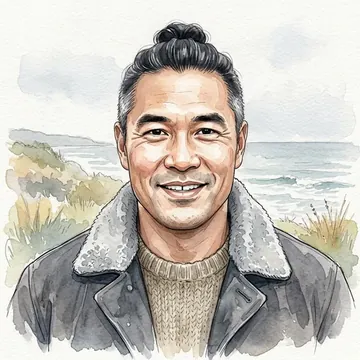 Portrait of Sterling Barclay, an AI character
