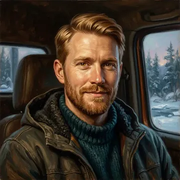 Portrait of Stian Riksfjord, an AI character